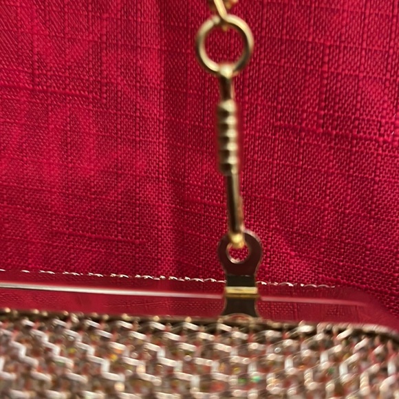 Women’s Gorgeous Gold Purse with white sparkle Tiny Stones Embedded. NWOT - Picture 4 of 14